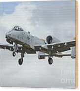 A10 Thunderbolt Ii Wood Print