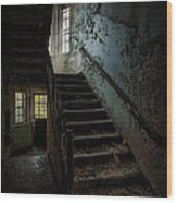 Abandoned Building - Haunting Images - Stairwell In Building 138 Wood Print