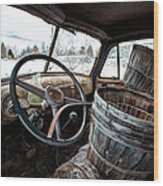 Abandoned Chevrolet Truck - Inside Out Wood Print