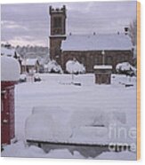 A Heavy Snowfall At Aberlour - Banffshire - Scotland Wood Print