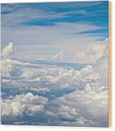 Above The Clouds Over Texas Image B Wood Print