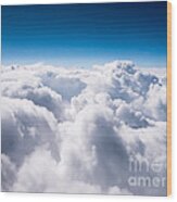 Above The Clouds Wood Print