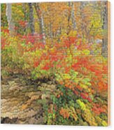 Abstract Autumn Wood Print