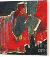 Abstract In Red 2 - Limited Edition Wood Print