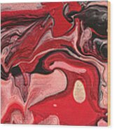 Abstract - Nail Polish - Raspberry Nebula Wood Print