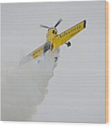 Aerobatics At Cuatro Vientos Ii Wood Print