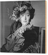 Actress Myrna Loy Wood Print