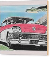 Advert - 1958 Buick Roadmaster 75 Wood Print