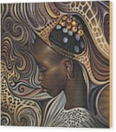 African Spirits Ii Wood Print