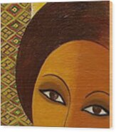 Afro Beauty Wood Print