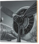 Airplane Propeller - 02 Wood Print