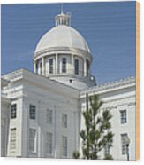 Alabama State Capital Building Side View Wood Print