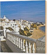 Albufeira Village By The Sea Wood Print