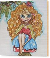 Alice In Wonderland Wood Print