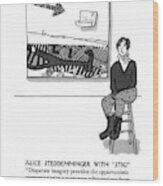 Alice Steddemminger With Stig
Disparate Imagery Wood Print