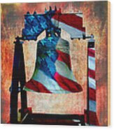 Liberty Bell Art Smooth All American Series Wood Print