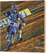 Ama 250sx Supercross Aaron Plessinger Wood Print