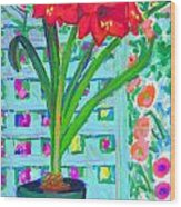 Amaryllis Wood Print