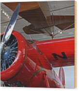 Amelia Earhart Prop Plane Wood Print