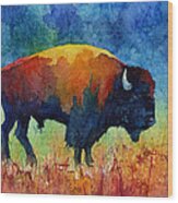 American Buffalo Ii Wood Print