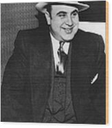 American Gangster Al Capone Wood Print