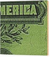 American Money Art Wood Print