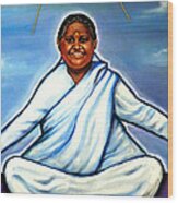 Amma -the Hugging Saint Wood Print