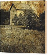 An Aged Photo Of The Old Waterloo Mill Wood Print