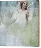 An Angel In My Orchard Wood Print