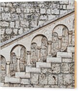 Ancient Stone Stairway Wood Print