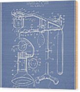 Anesthetic Machine Patent From 1919 - Light Blue Wood Print