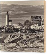 Annisquam Lighthouse Vintage Wood Print