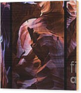 Antelope Canyon Triptych Wood Print