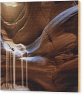 Antelope Waterfall Wood Print