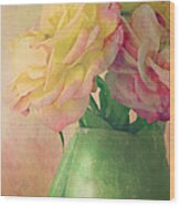 Antique Roses Wood Print