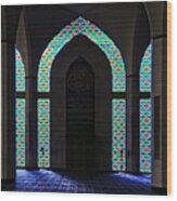 Arch Stained Glass Wood Print
