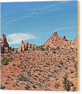 Arches National Park, Moab, Utah, Usa Wood Print