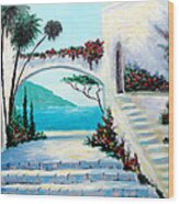 Archway  By The Sea Wood Print