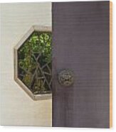 Asian Door Wood Print