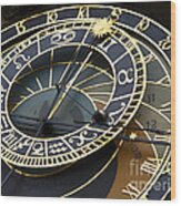 Astronomical Clock Wood Print