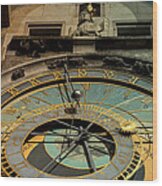 Astronomical Clock Wood Print