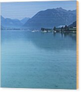 Austria, Tyrol, View Of Achensee Lake Wood Print