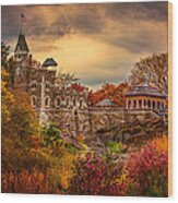 Autumn At Belvedere Castle Wood Print