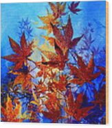 Autumn Joy Wood Print