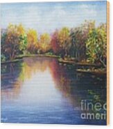 Autumn Reflections Wood Print