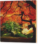 Autumn Tree Wood Print