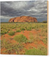 Ayers Rock Uluru-kata Tjuta Natl Park Wood Print