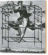 Ayres New Aerial Machine, 1885 Wood Print