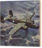 B-25 Bomber Wood Print
