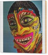 Bahamian Mask Wood Print